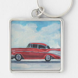 57 roter Chevy von JUANMA Schlüsselanhänger