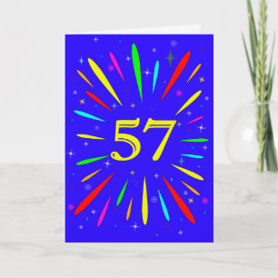 57e anniversaire carte d'explosion