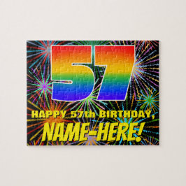 57th Birthday: Fun, Colorful Celebratory Fireworks