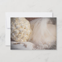 5882-Bouquet mit Rings, Veil und Cross