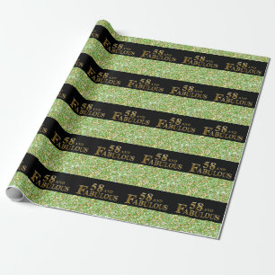 58. Geburtstag Geschenkpapier