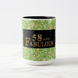 58. Geburtstag  Zweifarbige Tasse