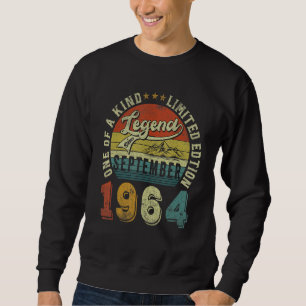 58 Jahre alt 58. Geburtstagsfeier seit September Sweatshirt