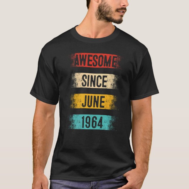 58 Jahre Phantastisch seit Juni 1964 58. Geburtsta T-Shirt (Vorderseite)