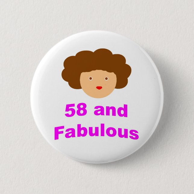 58 und fabelhaftes! button (Vorderseite)