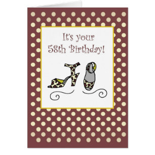 58e anniversaire chaussures pour femmes