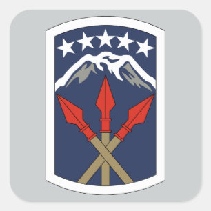 593. Nachhaltigkeitsbrigade Quadratischer Aufkleber