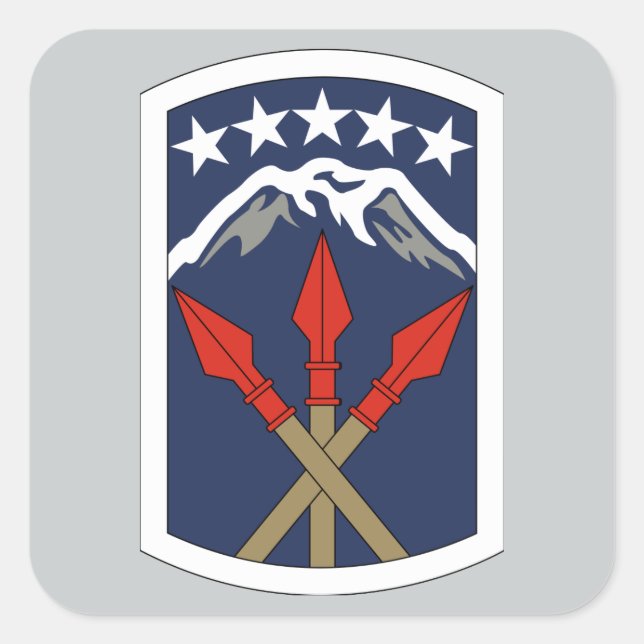 593. Nachhaltigkeitsbrigade Quadratischer Aufkleber (Vorderseite)