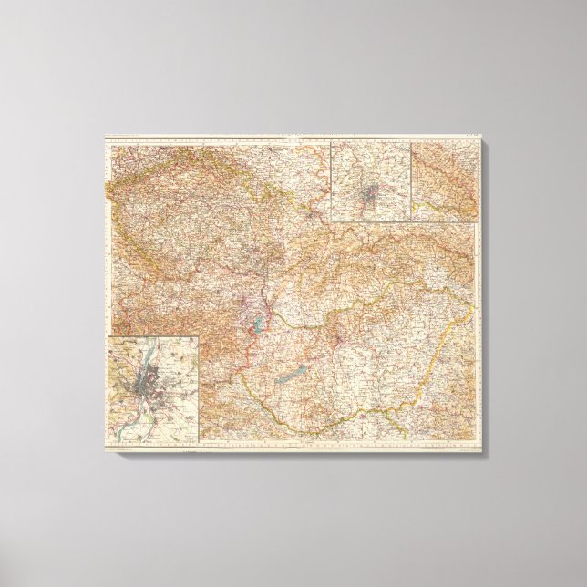 5960 Tschechoslowakei, Ungarn Leinwanddruck (Vorderseite)