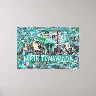 59,26" x 40,00 gespannte Leinwand - Straßen von NT