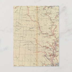 59 Flüsse, Routen 1890 Postkarte