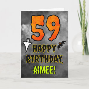 59. Geburtstag: Eerie Halloween Thema + Individuel Karte