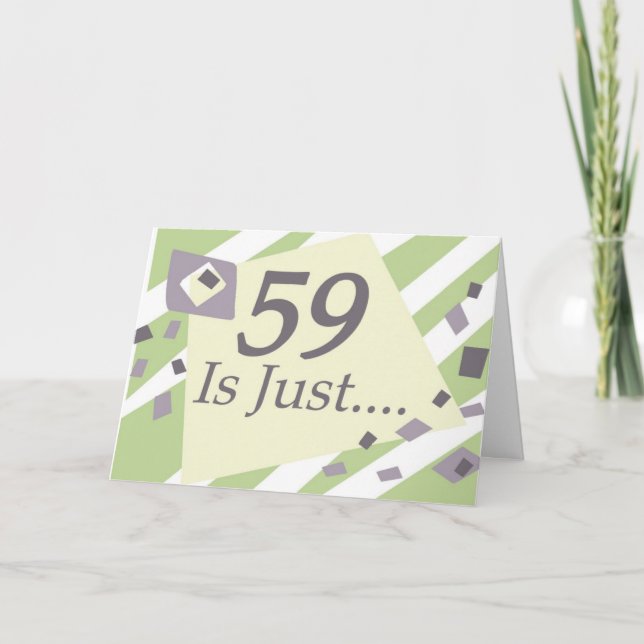 59. Geburtstag Karte (Vorderseite)