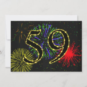 59. Geburtstags-Party invitate Einladung