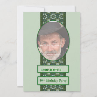 59. Geburtstagsparty Einladung ein Bild hinzufügen