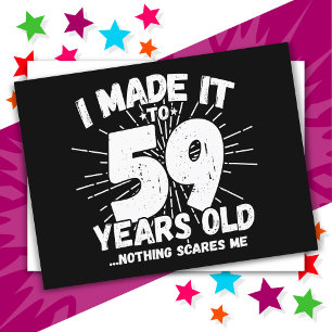 59 Jahre alter sarkastischer Meme Lustiger 59. Geb Postkarte