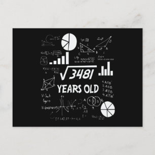 59 Jahre alter Tag Mathematiklehrer 59. Geburtstag Postkarte