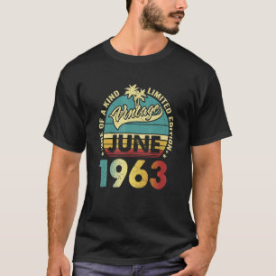 59 Jahre Vintag im Juni 1963 59. T-Shirt