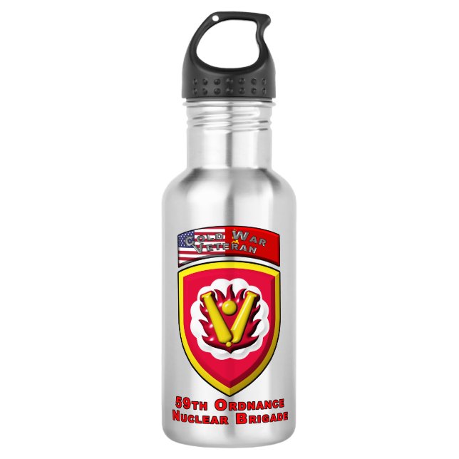59. Ordnance Brigade "Kalter Krieg Nuklear Deterre Edelstahlflasche (Vorderseite)