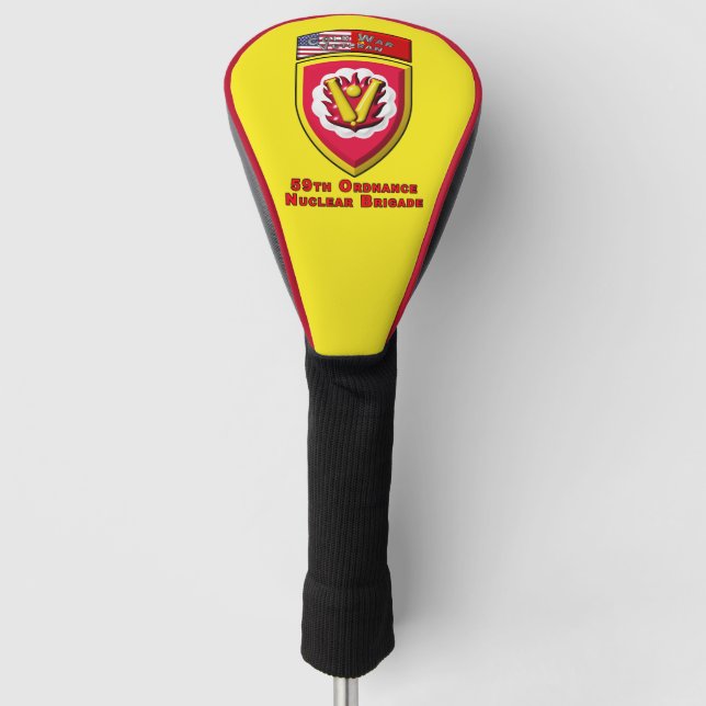 59. Ordnance Brigade "Kalter Krieg Nuklear Deterre Golf Headcover (Vorderseite)