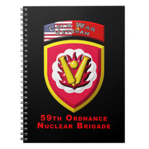 59. Ordnance Brigade "Kalter Krieg Nuklear Deterre Notizblock
