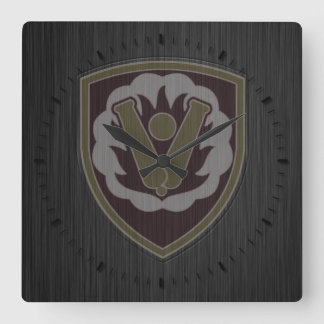59. Ordnance-Brigade-Patch Quadratische Wanduhr