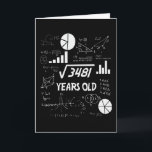 59 Years Old Bday Math Teacher 59th Birthday Gift Karte<br><div class="desc">Birthday Design For anyone who's horoscope say difficult & Stubborn But totally worth.Wear it with pride at work,  school gym perfect to pair with shorts,  leggings or jeans for a casual yet trendy Look</div>