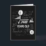 59 Years Old Bday Math Teacher 59th Birthday Gift Karte<br><div class="desc">Birthday Design For anyone who's horoscope say difficult & Stubborn But totally worth.Wear it with pride at work,  school gym perfect to pair with shorts,  leggings or jeans for a casual yet trendy Look</div>