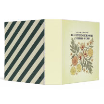 Classeur de recettes de citron botanique vintage