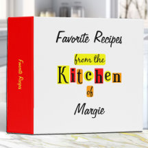 Depuis la cuisine de classeur de recette personnal
