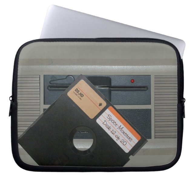 5.25 Disketten- und Retro-Computer Laptopschutzhülle (Vorderseite)