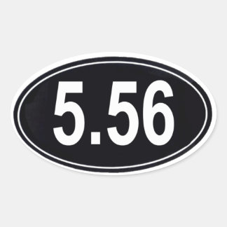 5.56 Autocollant de style marathon
