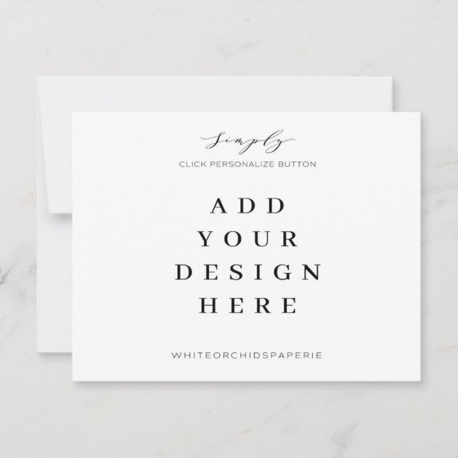 5,5"x4,25"-Karten, Druck Mitteilungskarte (Vorderseite)