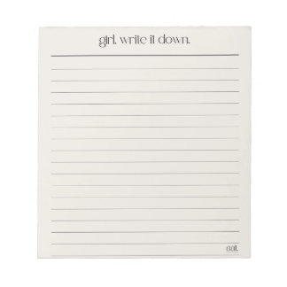 5,5" x 6" Notepad - 40 Seiten Notizblock