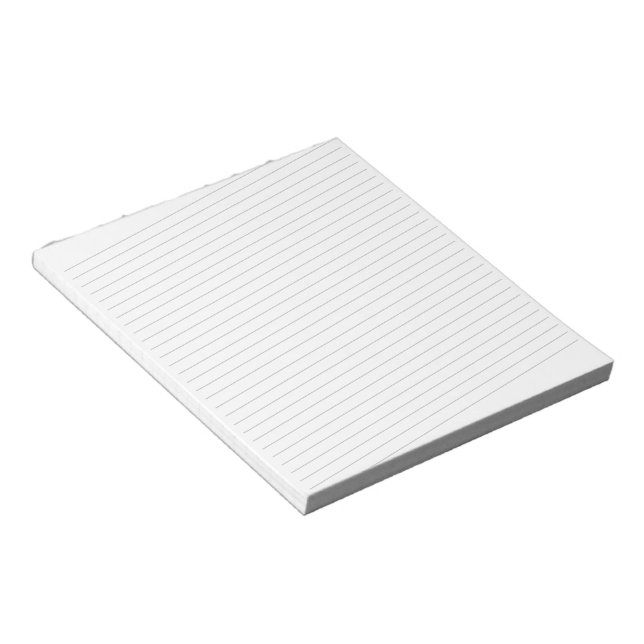 5,5" x 6" Notepad mit diagonalen Linien - 40 Seite Notizblock (angewinkelt)