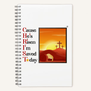 5.5 x 8.5 Christ Acronym Deluxe SpiralNotebook Notizbuch