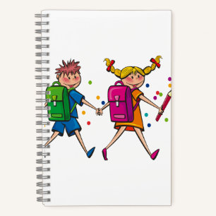 5,5" x 8,5" SpiralNoteboot Notizbuch