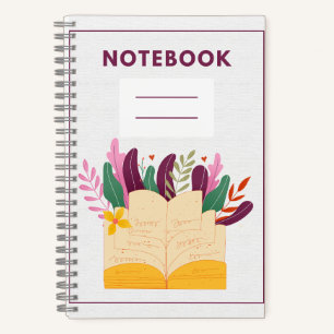 5,5" x 8,5" SpiralNoteboot Notizbuch