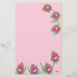 5,5" x 8,5" Stationery/Asiatische Liege Briefpapier