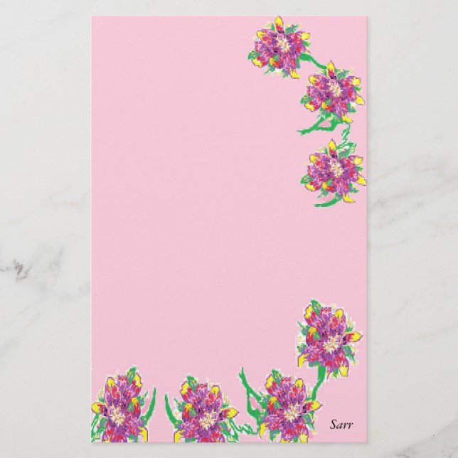 5,5" x 8,5" Stationery/Asiatische Liege Briefpapier (Vorderseite)