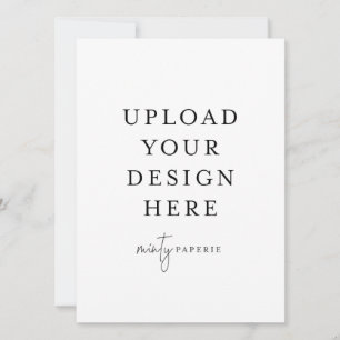 5,5 Zoll x 7,5 Zoll Einladung - Portrait