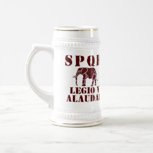 5. Alaudae römischer Legions-Elefant Stein J. Bierglas