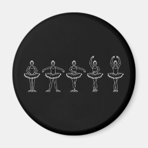 5 Ballett-Positionen Magnet
