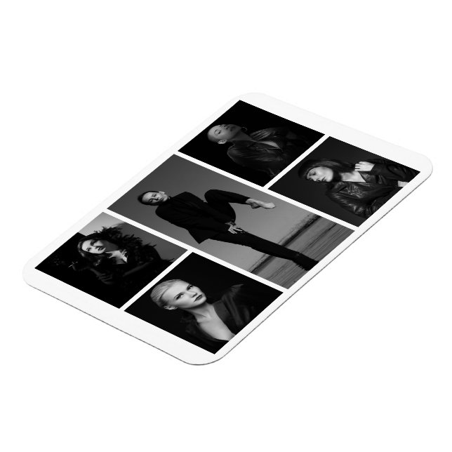 5 Bearbeitbare FotoCollage Magnet (Linke Seite)