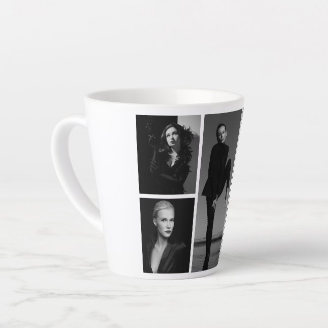 5 Bearbeitbare FotoCollage Milchtasse (Linke Ecke)