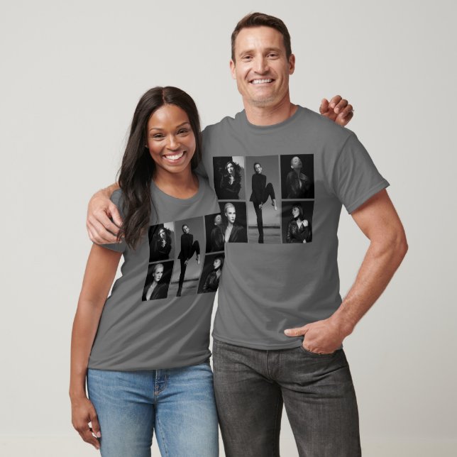 5 Bearbeitbare FotoCollage T-Shirt (Unisex)