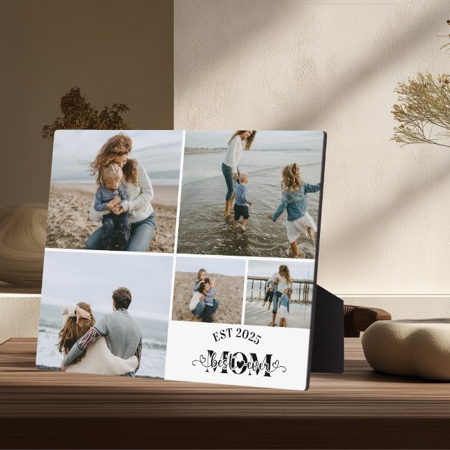 5 Benutzerdefinierte Fotocollage Beste Mutter über Fotoplatte (Von Creator hochgeladen)