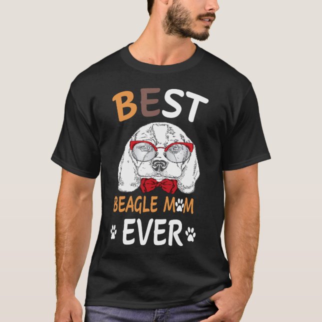 5 Bester Beagle-Mama überhaupt T-Shirt (Vorderseite)