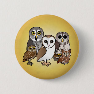 5 Birdorable Eulen Button