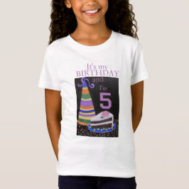 5. BIRTHDAY Girls' Fine Jersey T - Shirt
